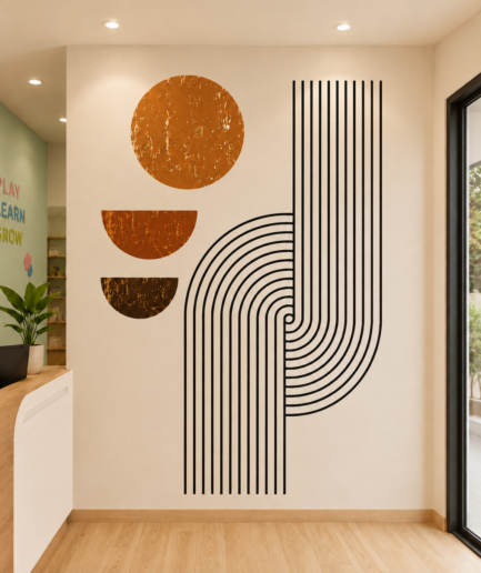 Abstract Geometric Pattern Wall Sticker – SS016