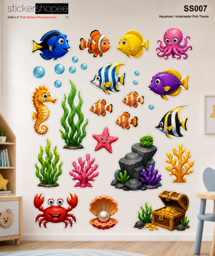 Aquarium Underwater Fish Wall Sticker – SS007