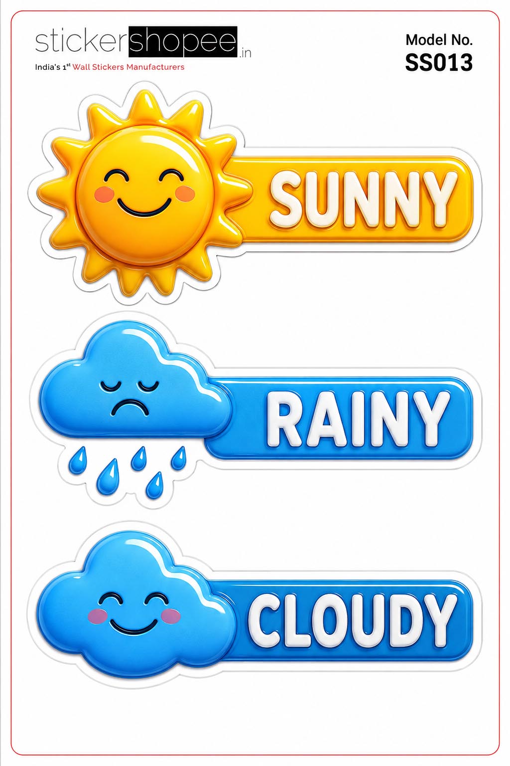 Weather Chart Wall Sticker – SS013-A