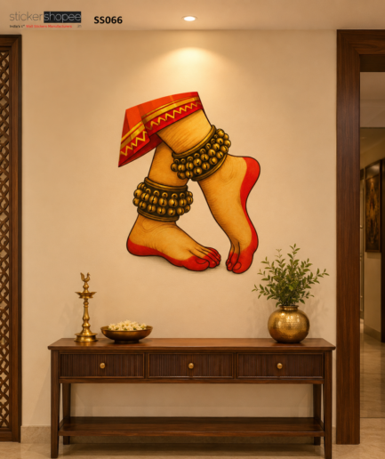 Bharatanatyam Feet Wall Sticker – SS066