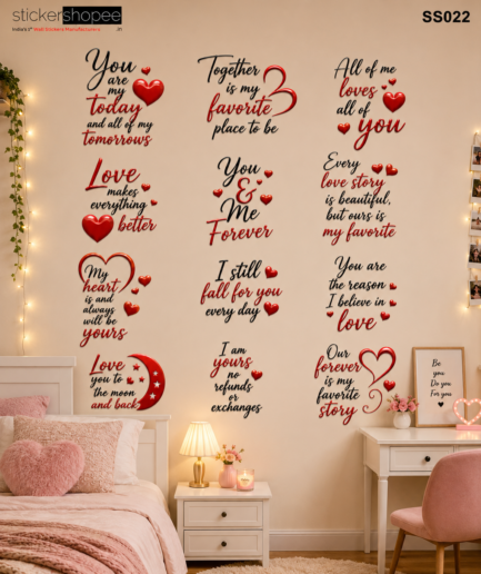 Love Story Quotes Wall Sticker – SS022