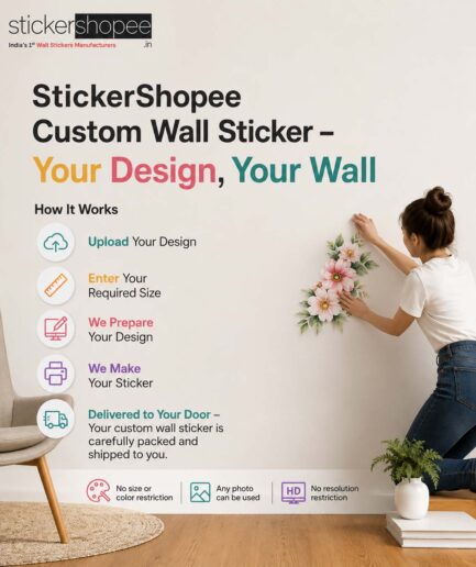 StickerShopee Custom Wall Sticker – Your Design, Your Wall