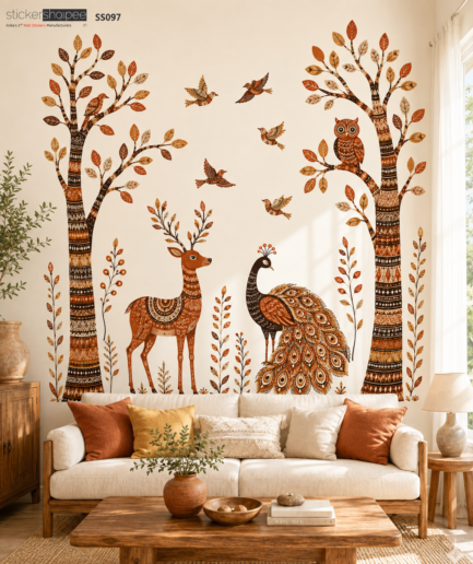 Tribal Forest Animals Wall Sticker – SS097
