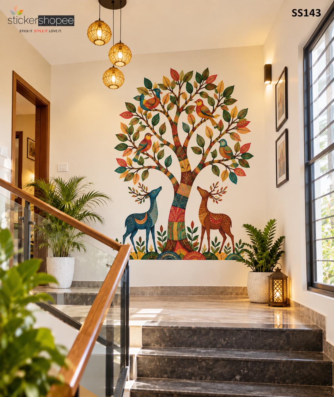 Gond Tribal Art Wall Sticker