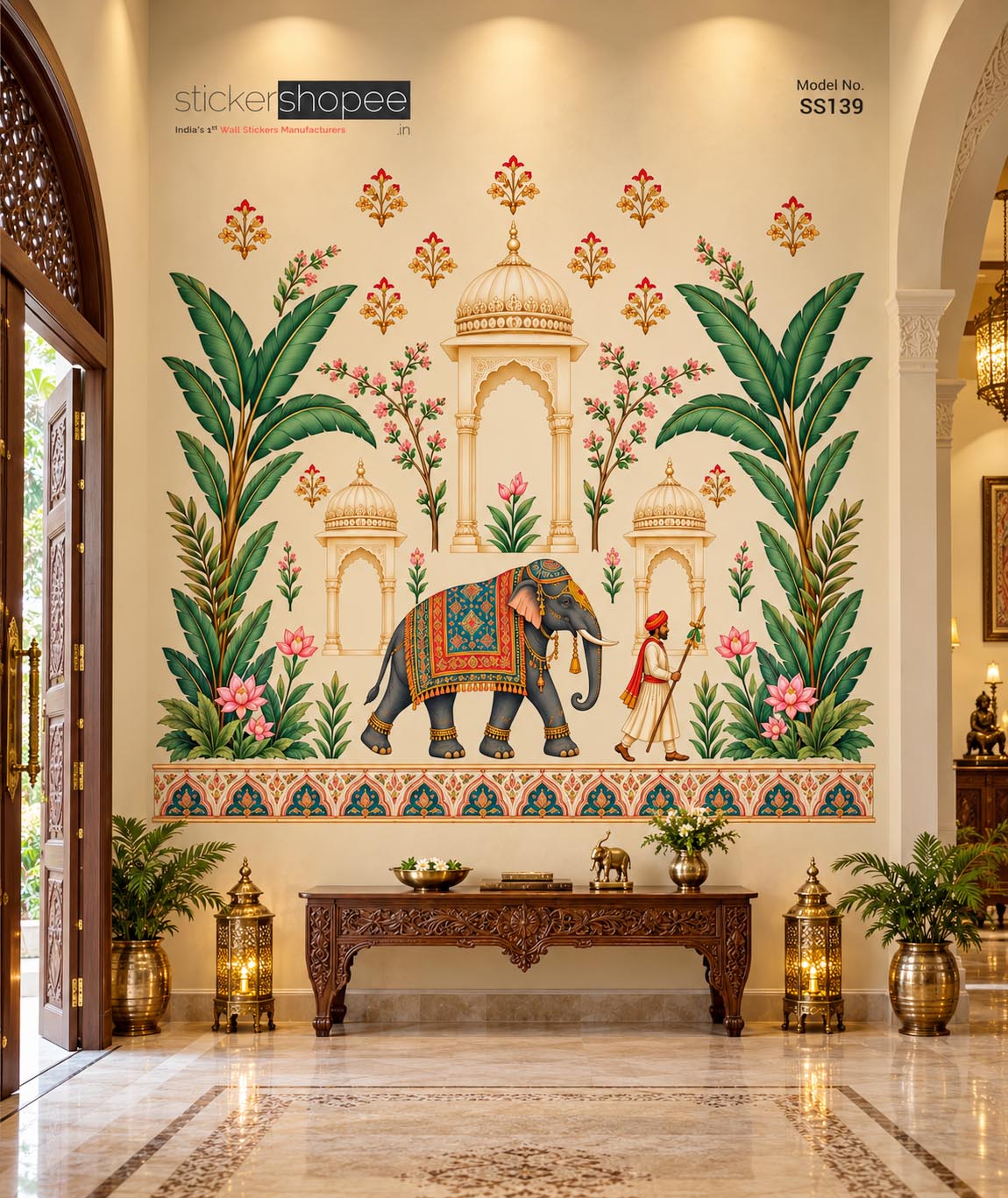 Kalamkari Print Wall Sticker