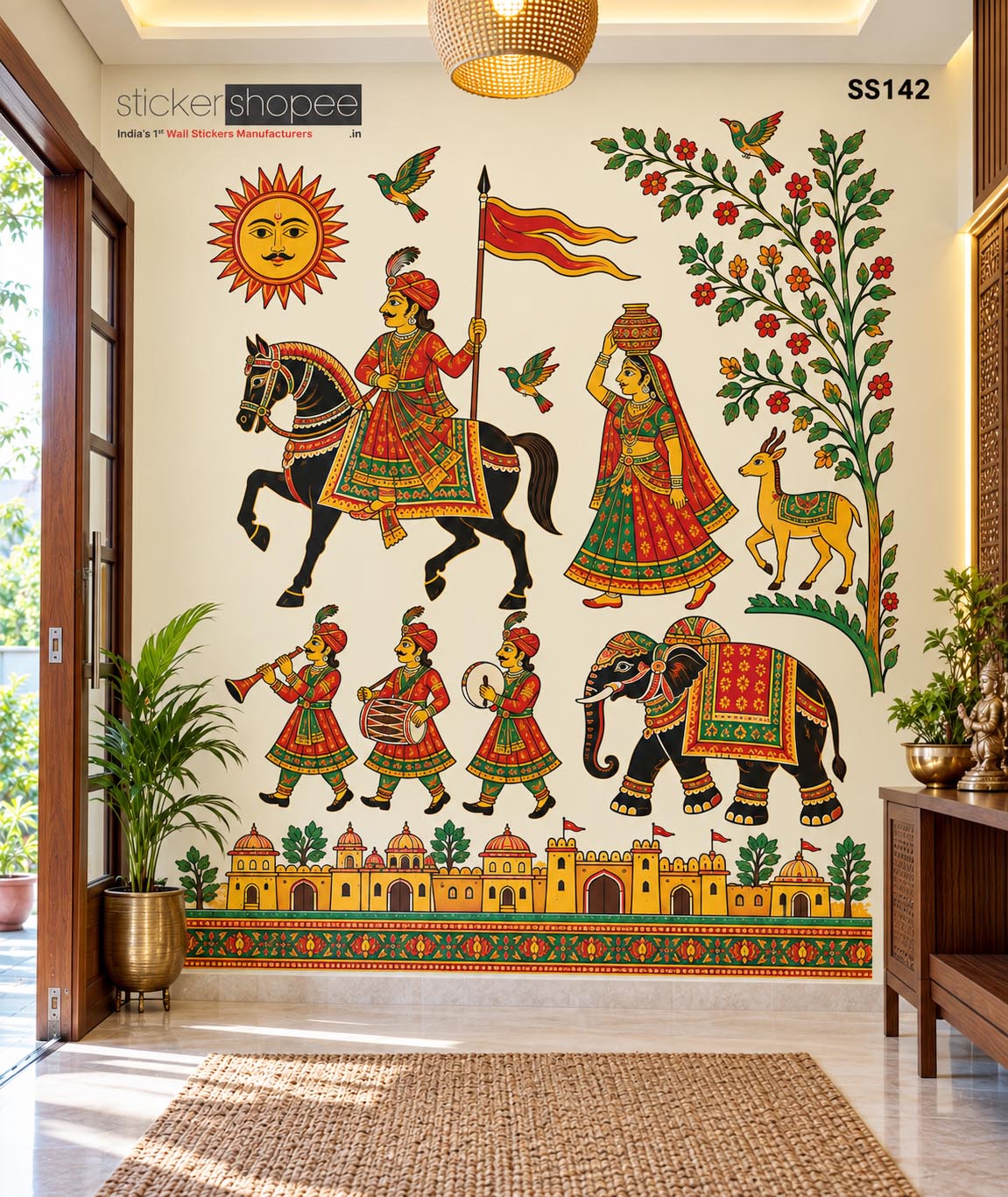Phad Painting Style Wall Sticker