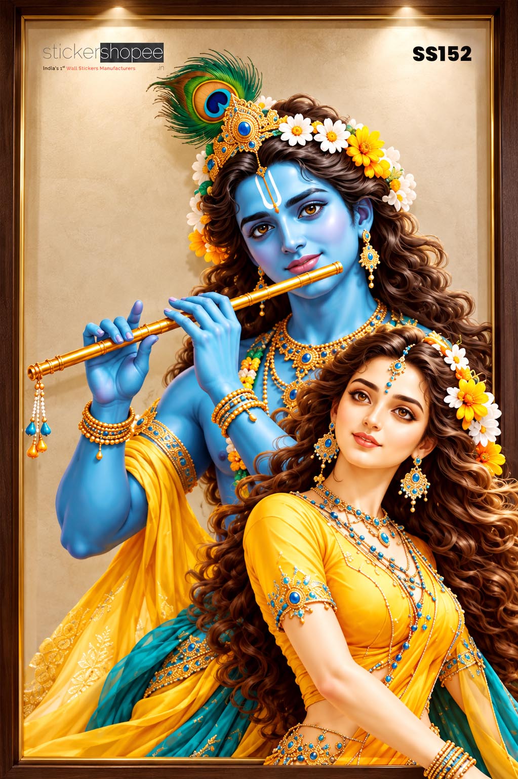 Radha Krishna Wall Sticker (3)