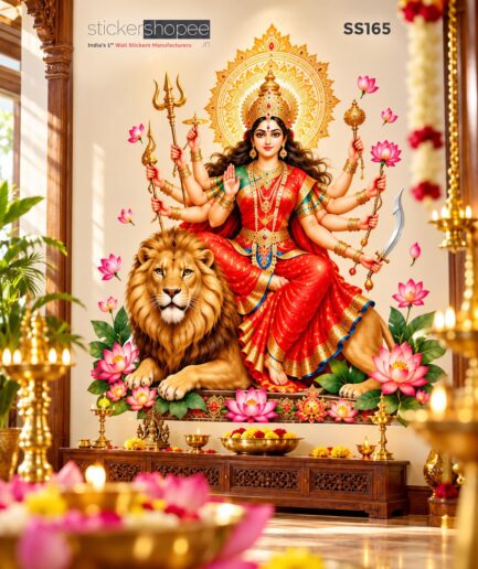 Sherawali Maa Durga Wall Sticker – SS165